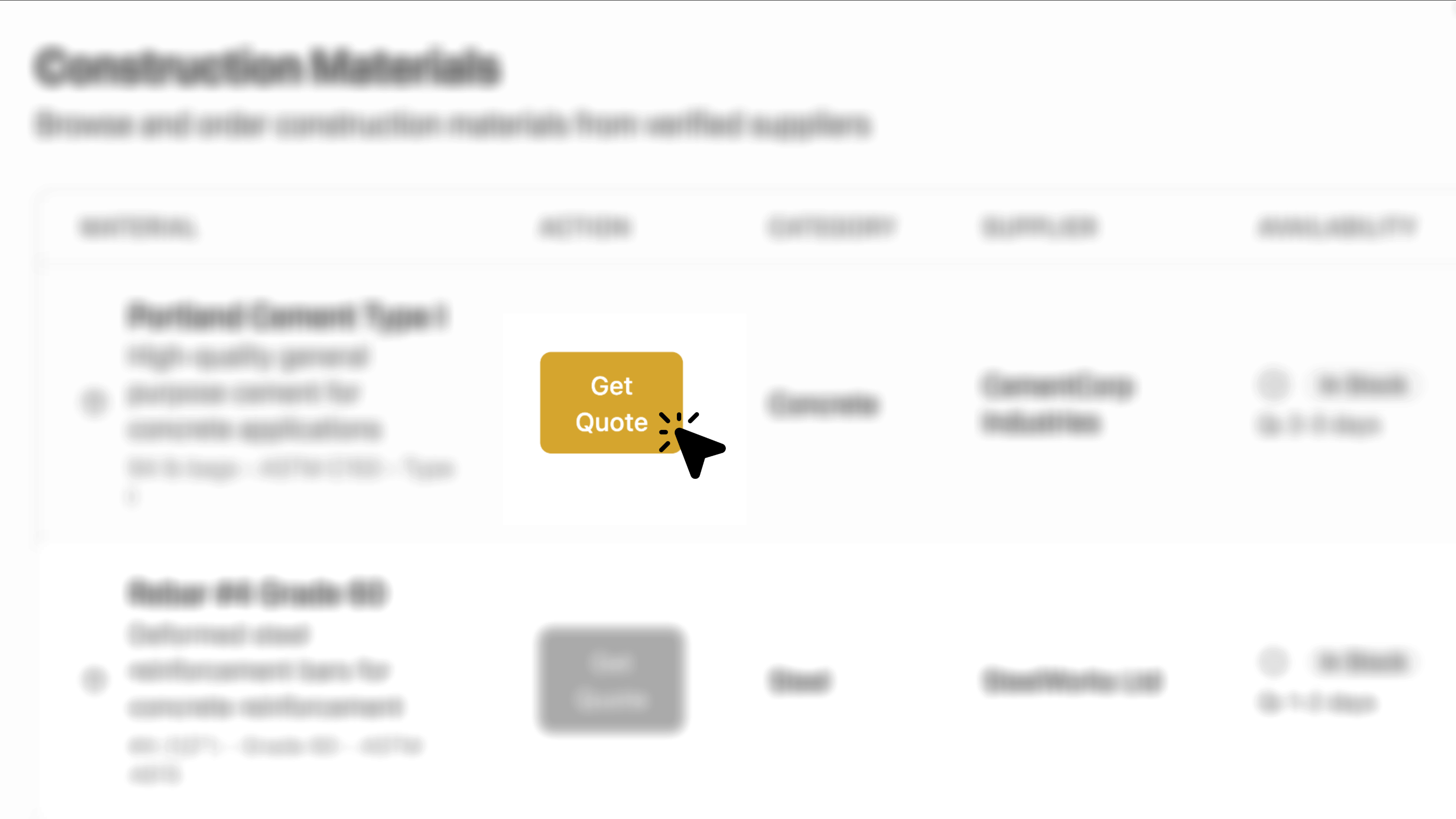 Get quotes in one-click